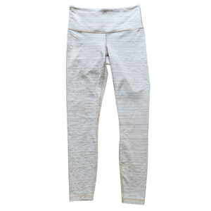 Athleta cropped leggings white & beige size XS